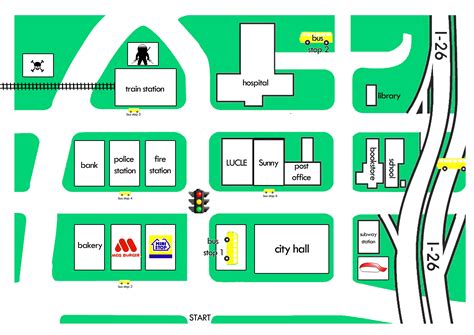 Map and address .